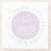 クイーンズプラチナムジュビリー ガラスコースター (裏面)