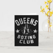 クイーンズボクシングクラブ – ヴィンテージボク動揺してサー カード (黄色い花)