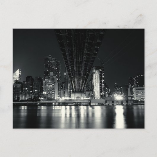 クイーンズボロブリッジの下 – NYC ポストカード (正面)