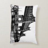 クイーンズボロブリッジ航海の海ビーチシースケープ アクセントクッション (裏面(縦))