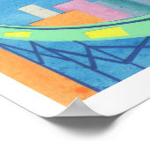 クイーンズボローブリッジアットサンライズ ポスター (角)