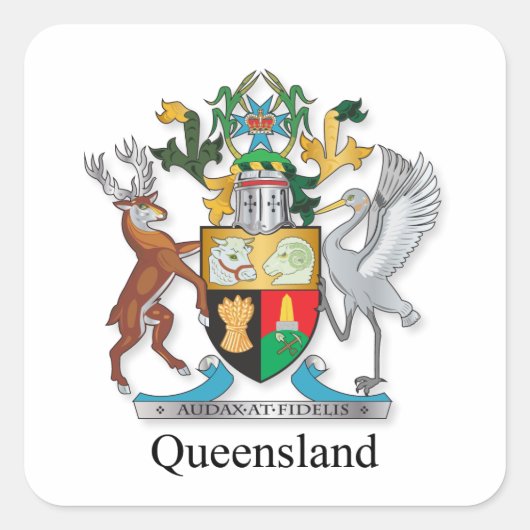 クイーンズランドの紋章 スクエアシール (正面)