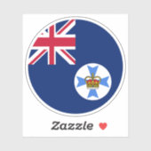 クイーンズランドオーストラリア国旗のシール シール (シート)