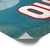 クイーンズランドドルフィン – レトロヴィンテージトラベル ポスター (角)