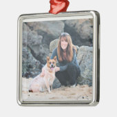 クイーンズランド赤いHeeler -ルーシー メタルオーナメント (左)