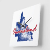 クイーンズランド スクエア壁時計 (傾斜)