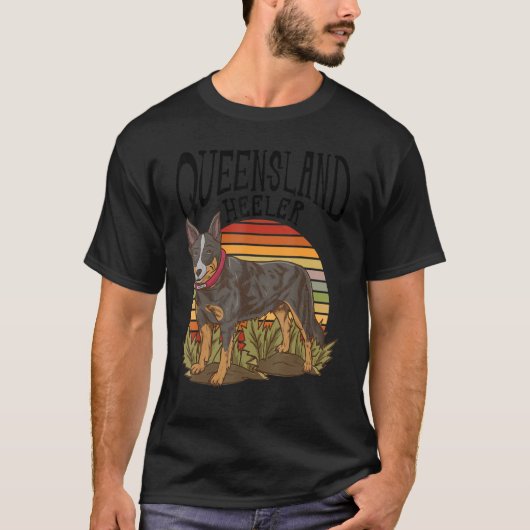 クイーンズランド・ヒーラー – 犬の識別 – 犬の愛 Tシャツ (正面)
