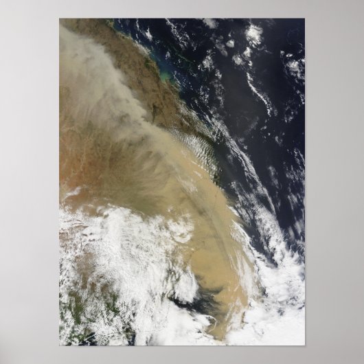 クイーンズラ北部から張り出された砂塵の壁 ポスター (正面)