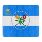 クイーンズ州旗(ニューヨーク市特別区) カッティングボード (正面)