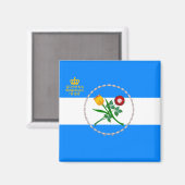 クイーンズ州旗（ニューヨーク市特別区） マグネット (正面/裏面)