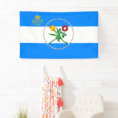 クイーンズ州旗（ニューヨーク市特別区） 横断幕 (インサイチュ)