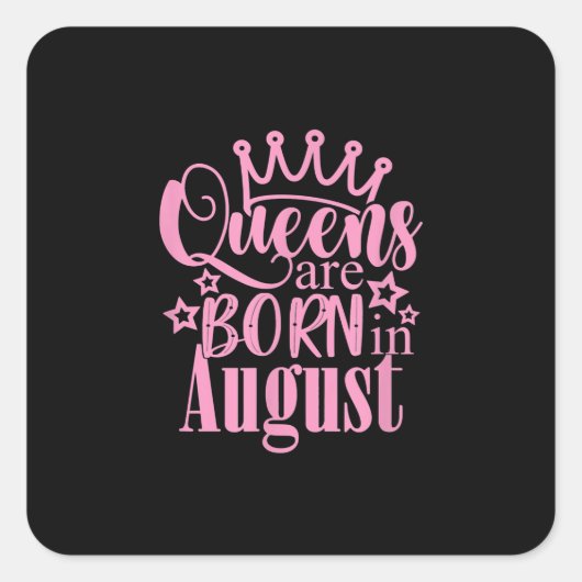 クイーンズ生まれはバースデーパ威厳があるーティーのプレゼント スクエアシール (正面)