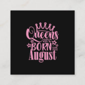 クイーンズ生まれはバースデーパ威厳があるーティーのプレゼント スクエア名刺 (正面)