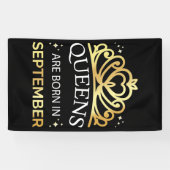 クイーンズ生まれは九月一日に入る 横断幕 (横)