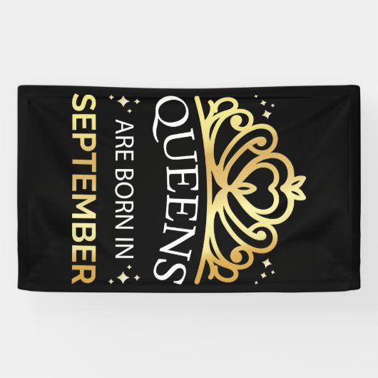 クイーンズ生まれは九月一日に入る 横断幕 (横)