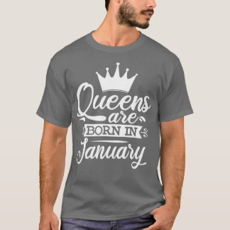 クイーンズ生まれは1月に誕生日ギフト Tシャツ