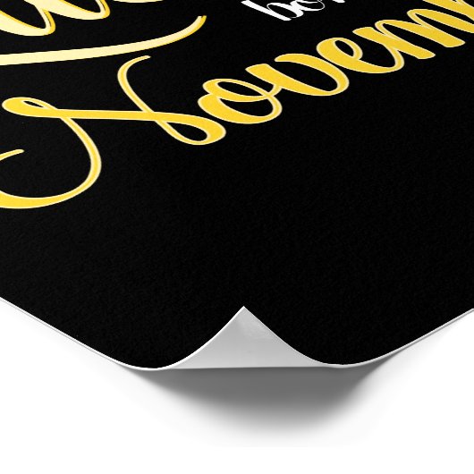 クイーンズ生まれは11月の女性ガール誕生日 ポスター (角)