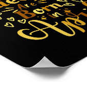 クイーンズ生まれは4月のフロアデカール ポスター (角)