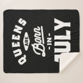 クイーンズ生まれは7月に誕生日ギフト女性の女の子 シェルパブランケット (正面(横))