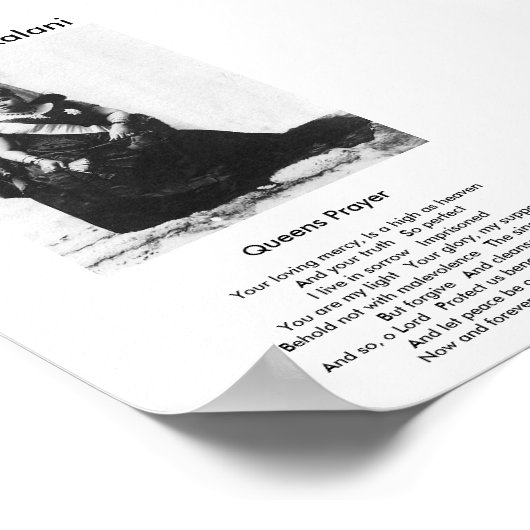 クイーンズ祈りの言葉 ポスター (角)