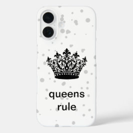 クイーンズ ルール クラウン iPhone 16ケース