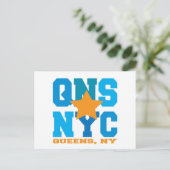 クイーンズNYブルーポストカード ポストカード (スタンド正面)