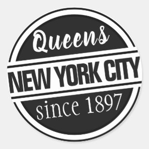 クイーンズNYC ラウンドシール