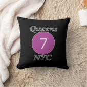 クイーンズNYC 7番線 クッション (ブランケット)