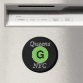 クイーンズNYC Gトレイン マグネット (インサイチュ (食洗機))