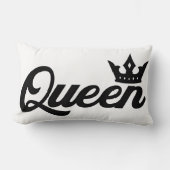 クイーンタイポグラフィクラス ランバークッション (正面)