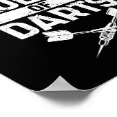 クイーンダーツプレーおもしろいヤーダーツプレイヤーガール ポスター (角)