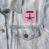 クイーンチェス彼女は任意の方向に移動できることを知っている 缶バッジ (インサイチュ)