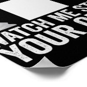 クイーンチェス盤のギフトをおもしろい盗むのを見る ポスター (角)