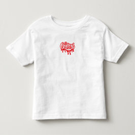 クイーンデザイン - エレガントなロイヤルクラウンのタイポグラフィ トドラーTシャツ