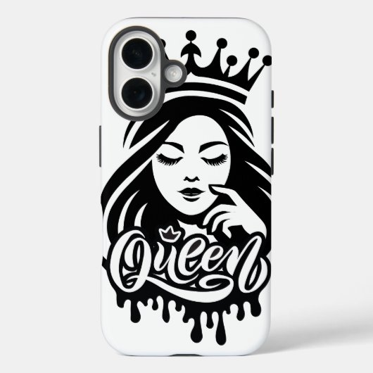 クイーンデザイン - エレガントなロイヤルクラウン Case-Mate iPhoneケース (裏面)