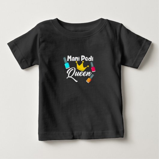 クイーンネイルアーティスト ベビーTシャツ (正面)