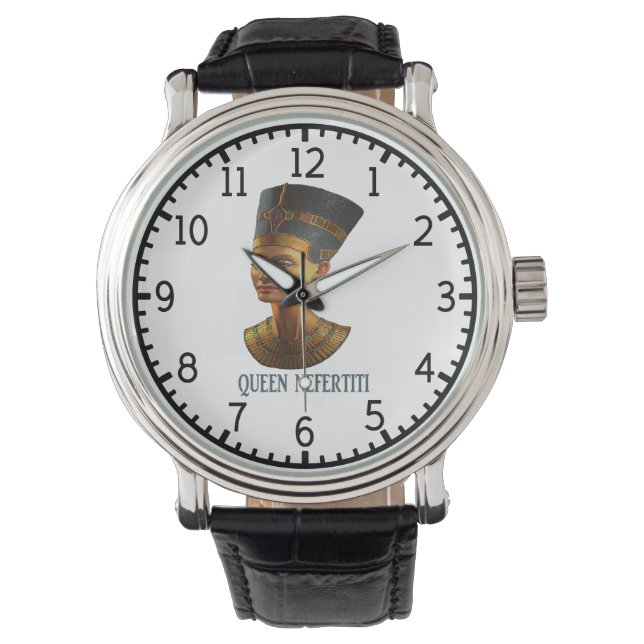 クイーンネフェティティ古代エジプトのギフトデザイン 腕時計 (正面)