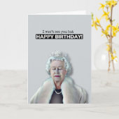 クイーンハッピーバースデー カード (黄色い花)