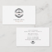 クイーンハニーエレガントビー白黒金ゴールドビーキーパー 名刺 (正面/裏面)