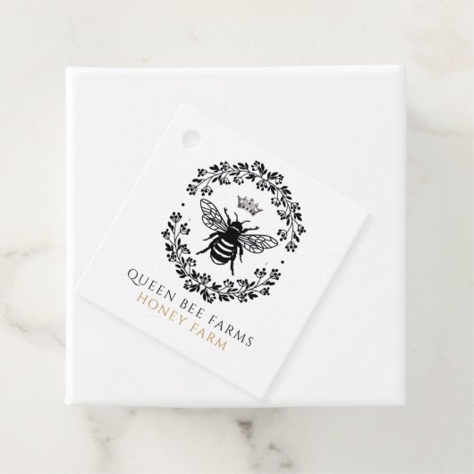 クイーンハニービー白黒金ゴールド製品価格ラベル フェイバータグ (インサイチュ)