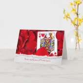 クイーンハートカードバラ花びら カード (黄色い花)