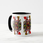 クイーンハートデザインコーヒーマグ マグカップ (正面左)