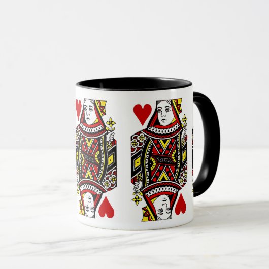 クイーンハートデザインコーヒーマグ マグカップ (正面右)