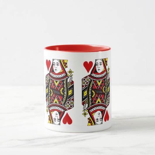 クイーンハートデザインコーヒーマグ マグカップ (中央)