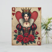 クイーンハートヴィンテージバラカードスクラップブック紙 (スタンド正面)