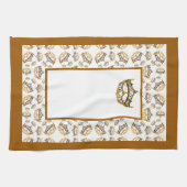 クイーンハート金ゴールドクラウン縁どティラキッチンタオル キッチンタオル (横)