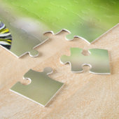 クイーンバタフライと(昆虫)オオカバマダラ、モナークキャタピラー ジグソーパズル (側面)