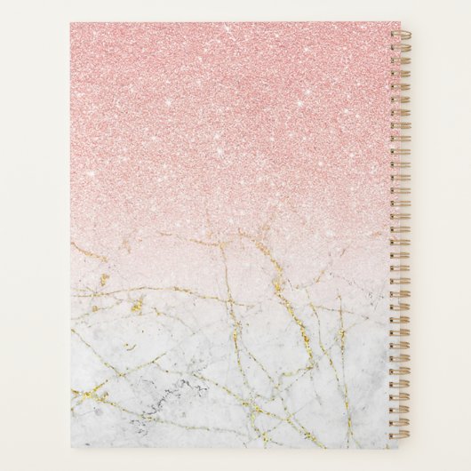 クイーンパーソナライズされたビーバラ金ゴールド大型2021 プランナー手帳 (裏面)