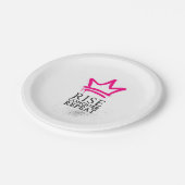 クイーンパーティープレート – ライズ、征服、繰り返し ペーパープレート (アングル)