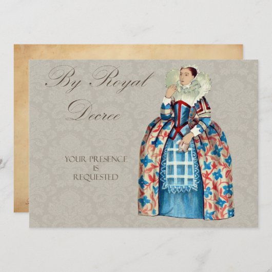 クイーンビクトリア王室の招待状 招待状 (正面/裏面)